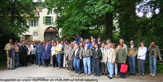 Gruppenbild von unserer Abschlufeier am 19.06.2004 auf Schlo Kaltenberg